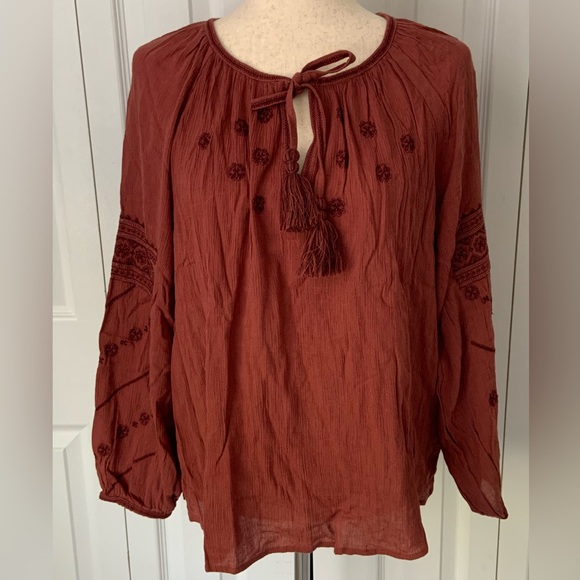 Lucky Brand Tops - Lucky Brand Peasant Top